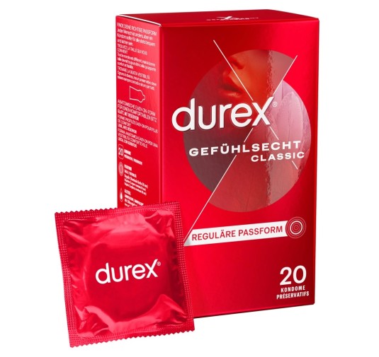 Durex - Prezerwatywy Lateksowe Zbiorniczek 20szt